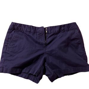 Purple twill shorts